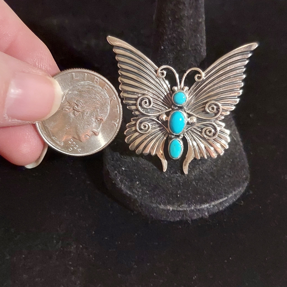 New Solid Sterling Silver & Sleeping Beauty Turqu… - image 8